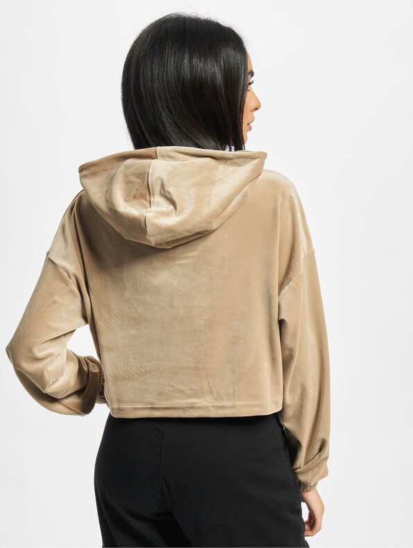 Ladies Cropped Velvet Oversized -1