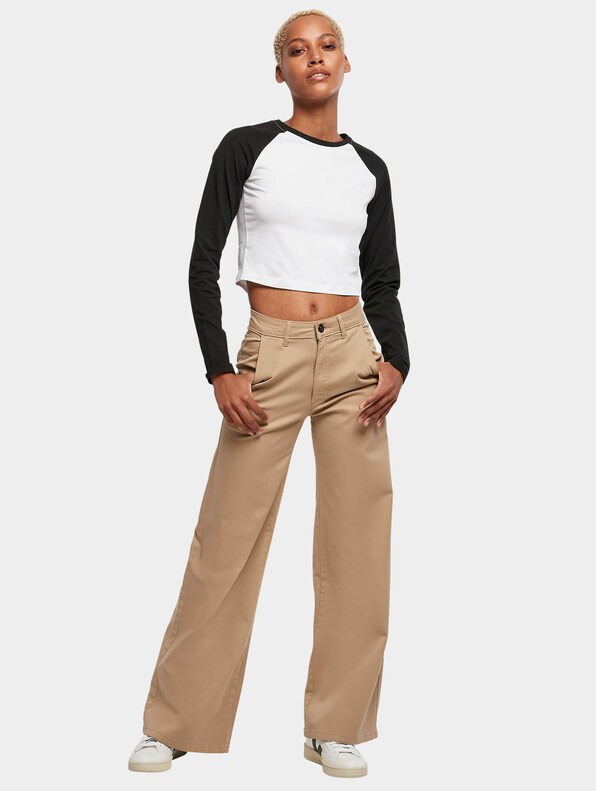 Ladies Organic Cropped Retro Baseball-3