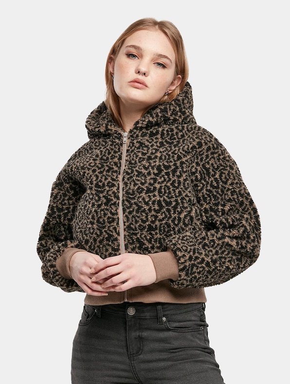 Ladies Short Oversized Aop Sherpa-0