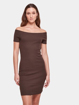 Ladies Off Shoulder Rib