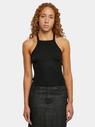 Rib Knit Crossed Back