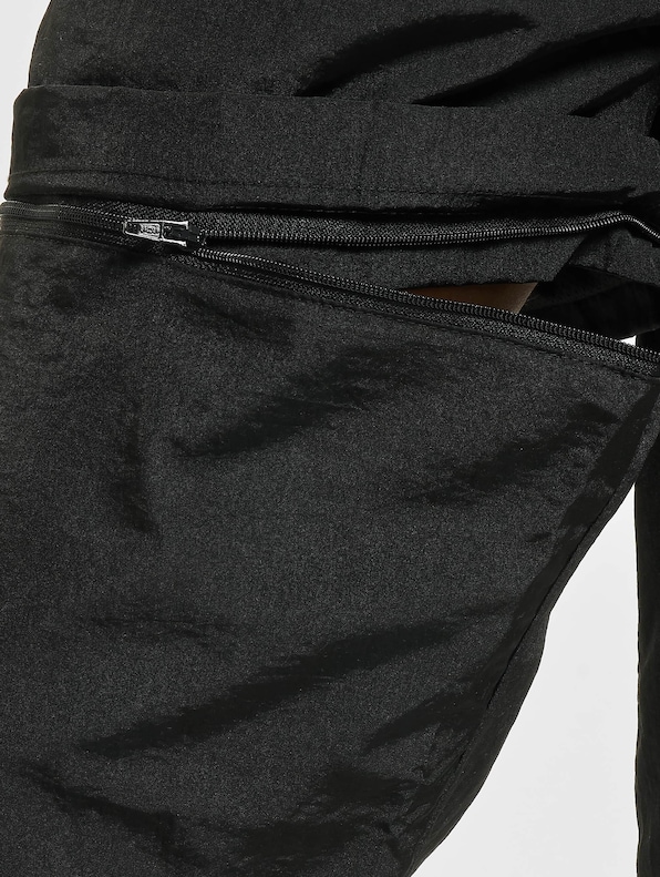 Shiny Crinkle Nylon Zip-6