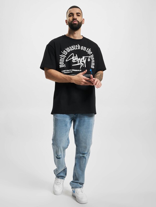Lost Youth T-Shirt GRAFFITI black L-5