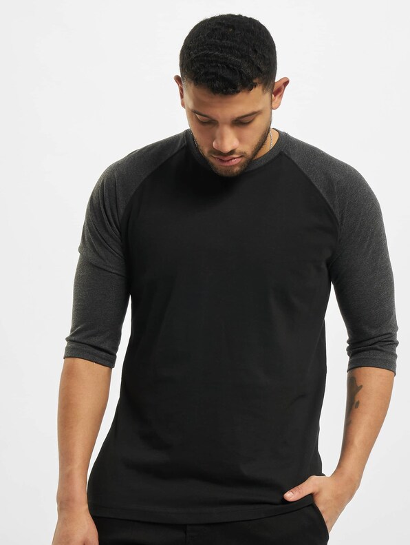 Contrast 3/4 Sleeve Raglan-2