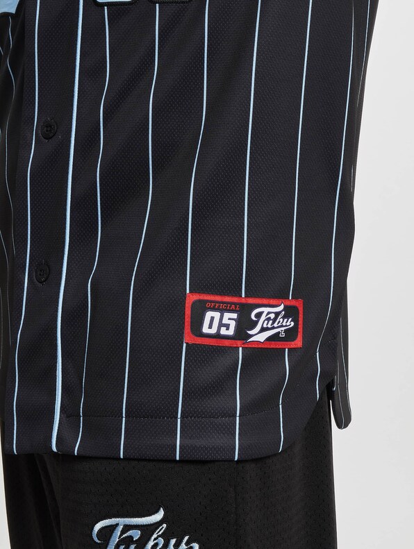 FM232-003-1 FUBU Varsity Pinstripe Baseball Jersey-5