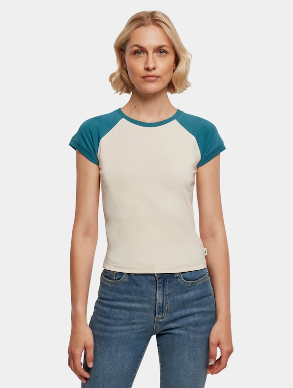 Ladies Organic Stretch Short Retro Baseball-4