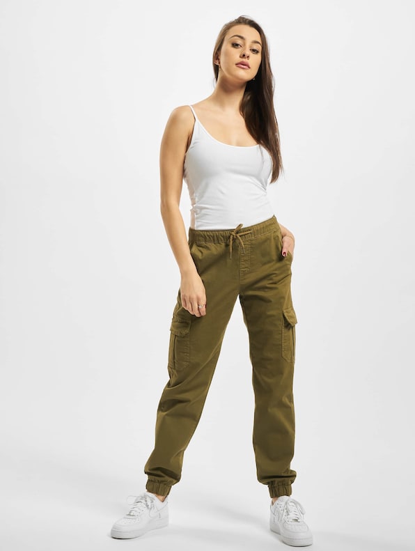 Ladies High Waist Cargo Jogging-6