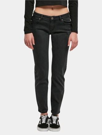 Ladies Low Waist Straight Denim