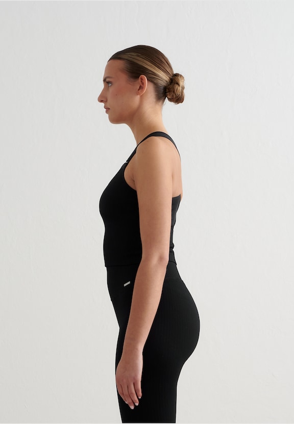 Ribbed Seamless High Support Bralette-2