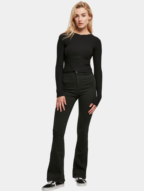 Ladies Short Rib Knit Twisted Back-3