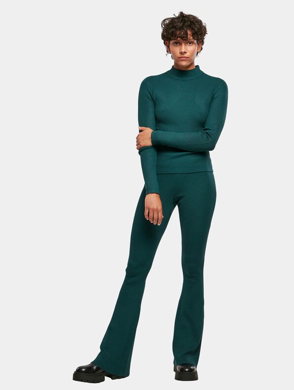 Ladies Rib Knit Turtelneck-3