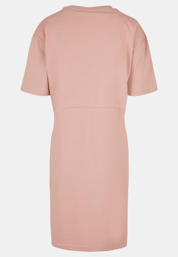 Ladies Spring - Tulip Flower Oversized Slit Tee Dress-5