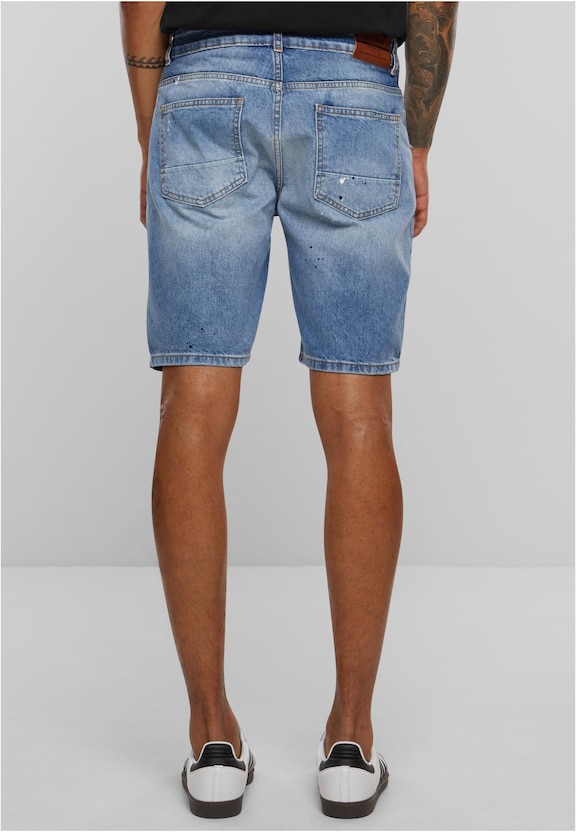 2Y Destroyed Denim Shorts-1
