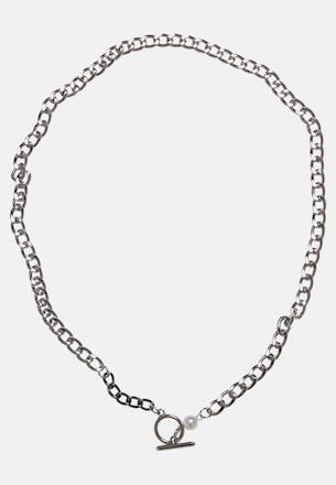 Pearl Fastener Necklace