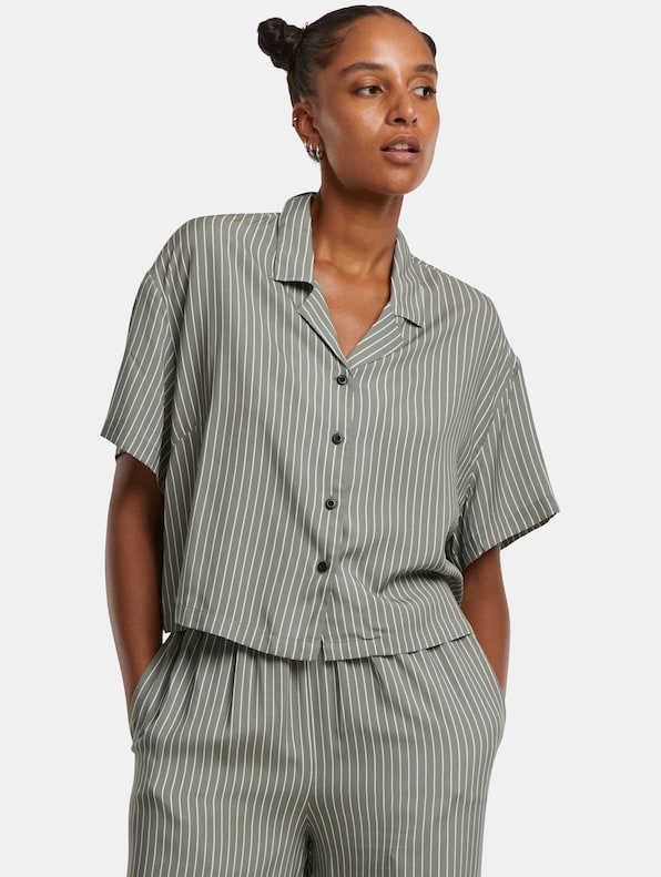 Urban Classics Ladies Viscose Resort Shirt-0