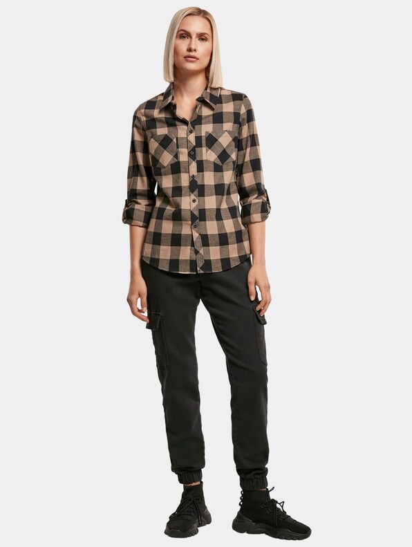 Ladies Turnup Checked Flanell -3