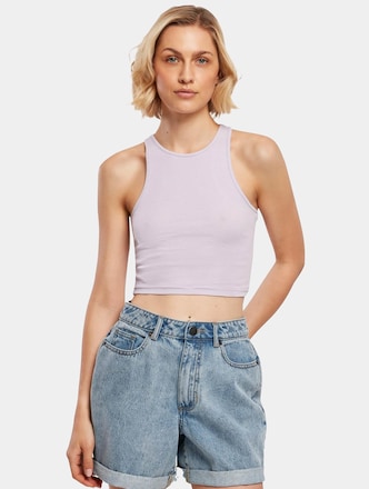 Ladies Cropped Rib