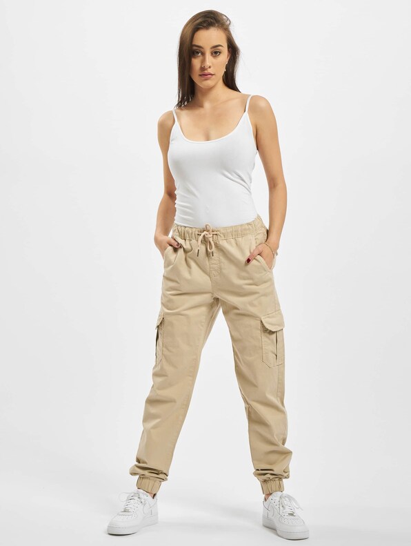 Ladies High Waist Cargo Jogging-6