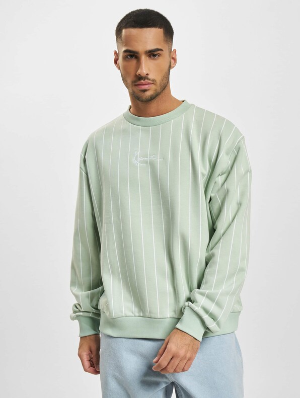 Small Signature Pinstripe Crew-2