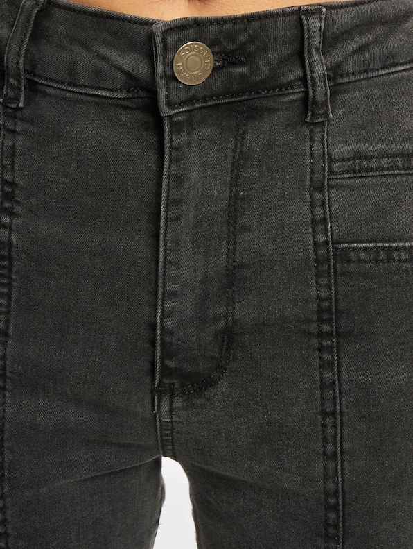 Ladies Straight Slim Denim High Waist-5