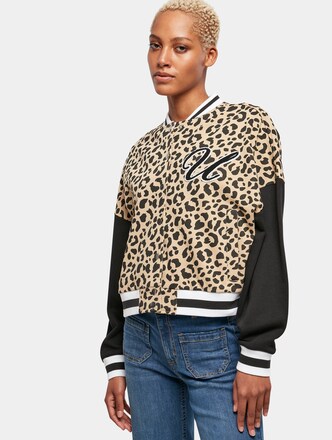 Aop Oversized College Sweat Jacket