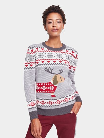 Ladies Sausage Dog Christmas