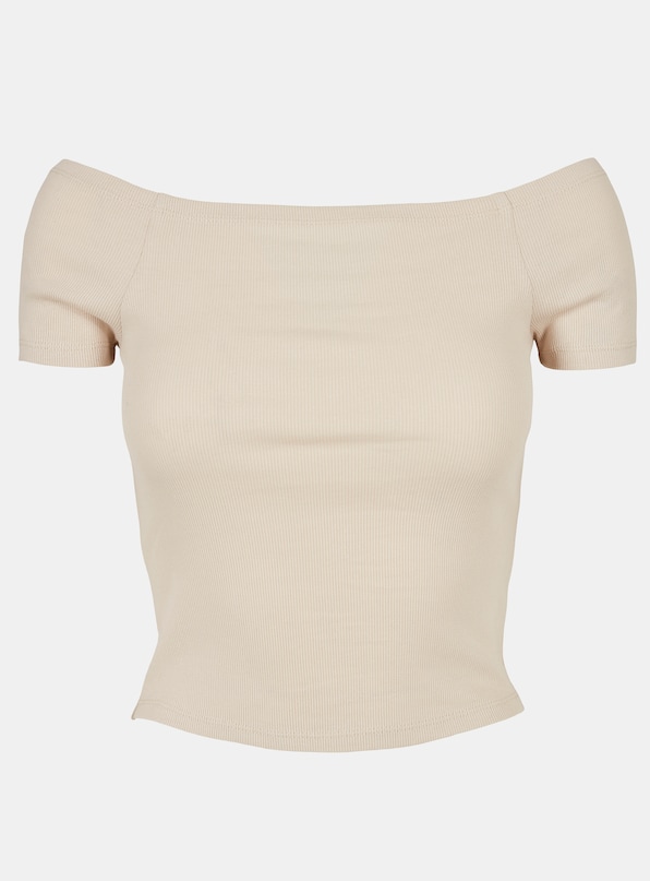 Ladies Off Shoulder Rib-6