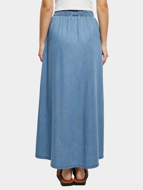 Ladies Long Wide Light Denim-1