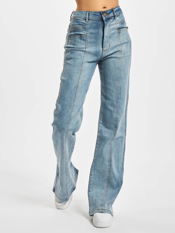 Ladies Straight Slim Denim-0