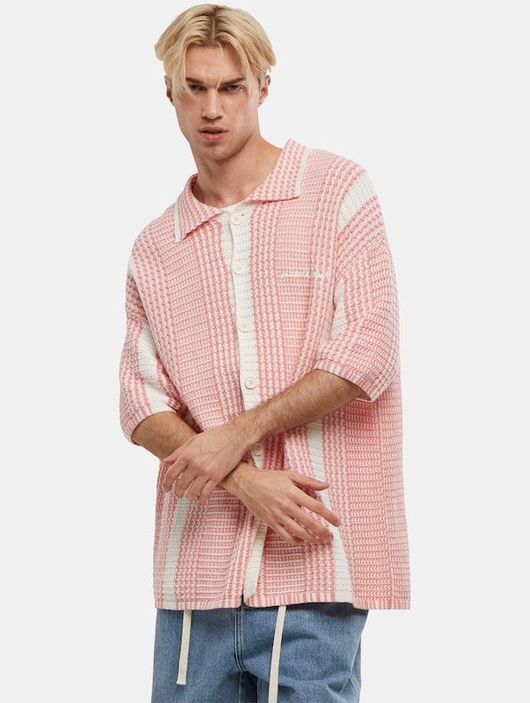 Oversized Mesh Knit Summer Shirt-0