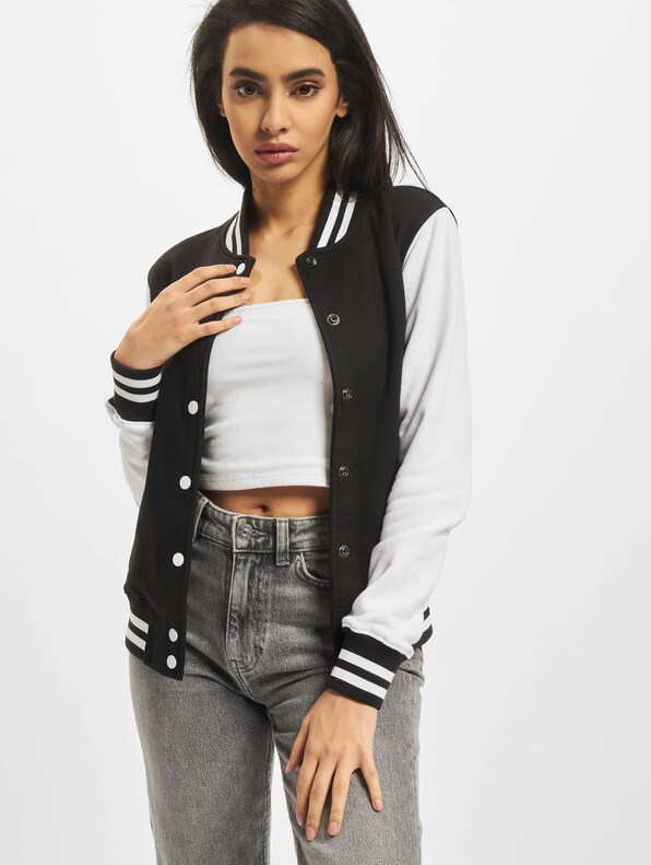 Ladies 2-tone College Sweatjacket-0