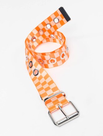 Checker With Eyelets Belt