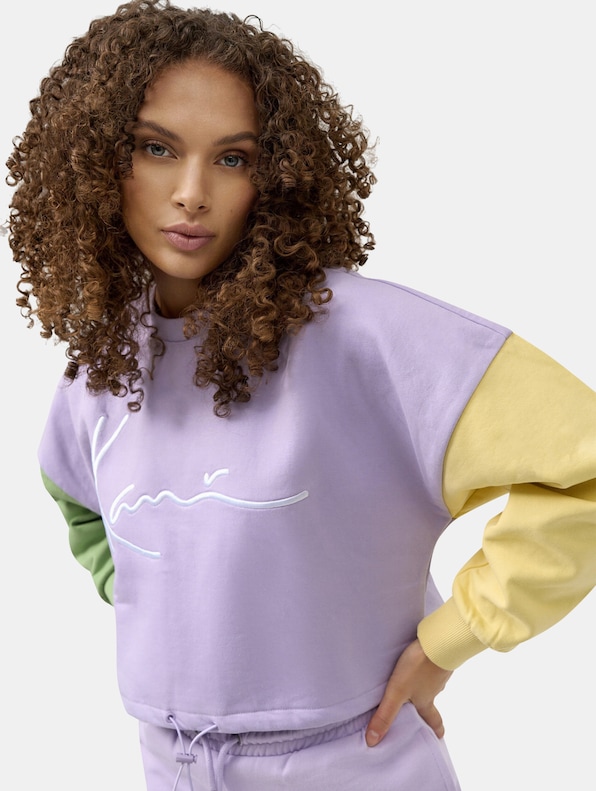 Signature Crop Block Crew-1