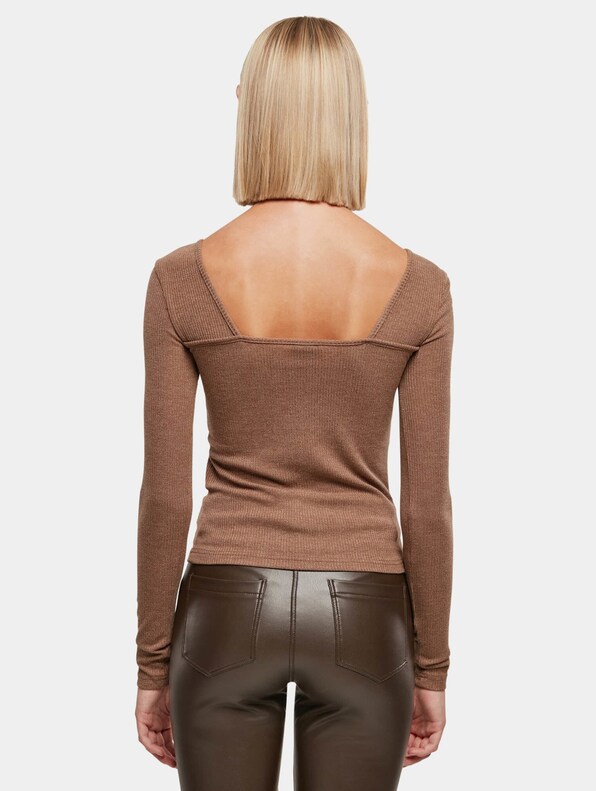 Ladies Rib Squared Neckline-1