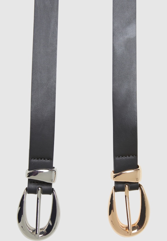 Chunky Buckle Loop Synthetic Leather-1