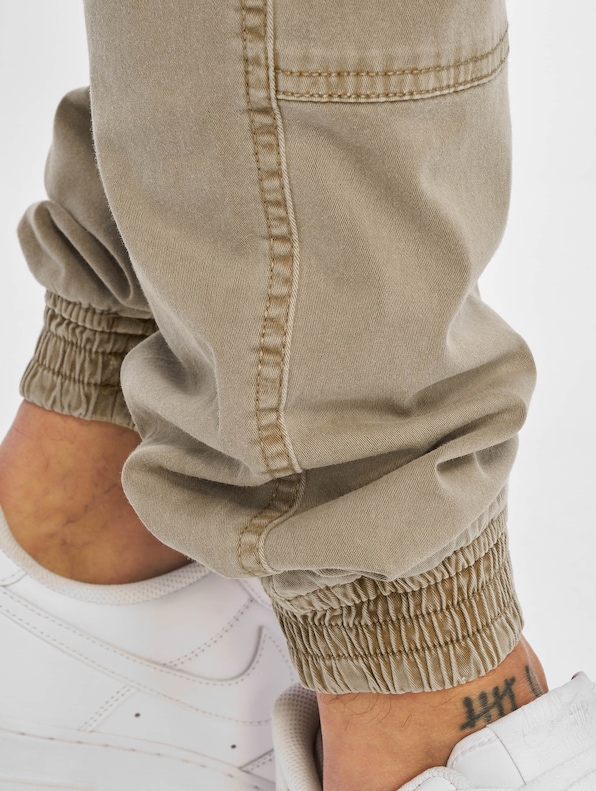 Washed Cargo Twill Jogging-5