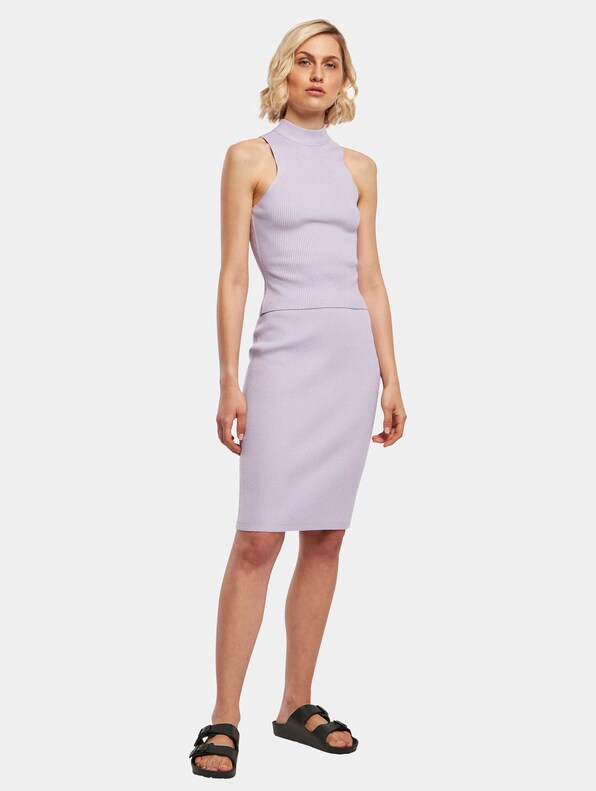 Ladies Short Rib Knit Turtleneck-2