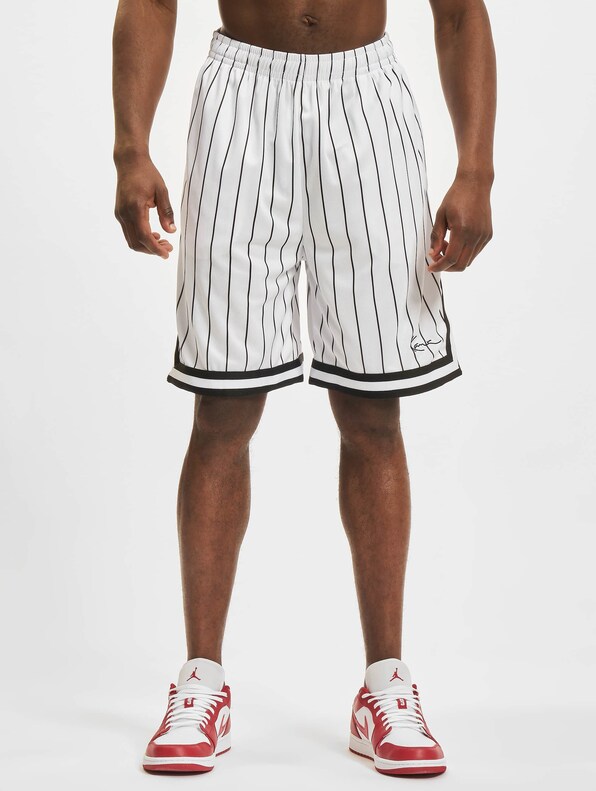 KM-PS011-002-02 Small Signature Pinstripe Mesh Shorts-2