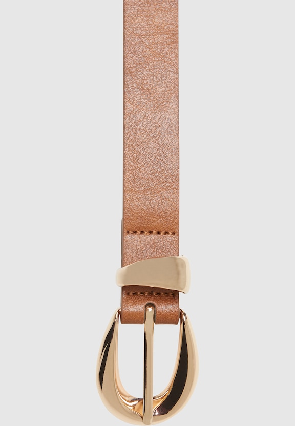 Chunky Buckle Loop Synthetic Leather-1