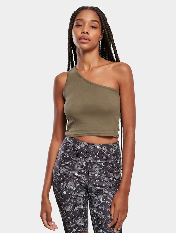 Ladies Cropped Asymmetric-0