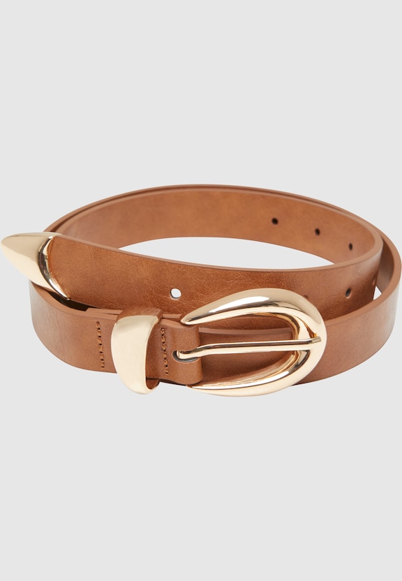 Chunky Buckle Loop Synthetic Leather-0
