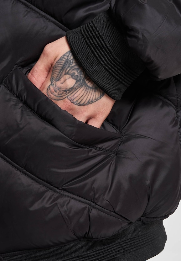 JM233-015-2 SJ Script Logo Bomber Puffer Jacket-4