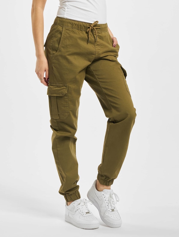 Ladies High Waist Cargo Jogging-0
