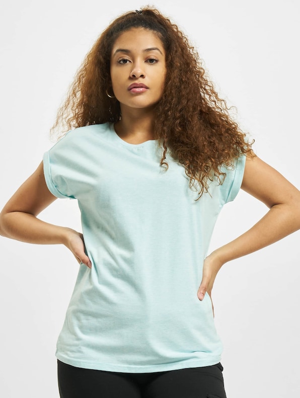 Color Melange Extended Shoulder-0