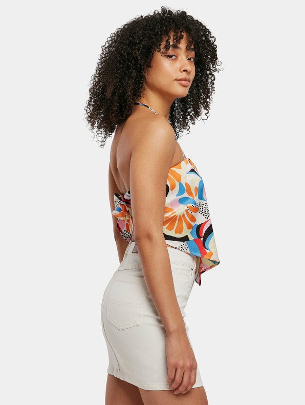 Ladies Cropped Aop Satin Triangle-3