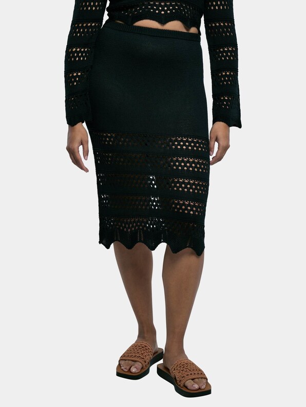 Ladies 3/4 Crochet Knit-0