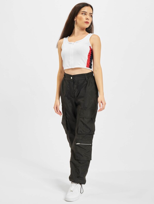 Side Stripe Crop Zip-5