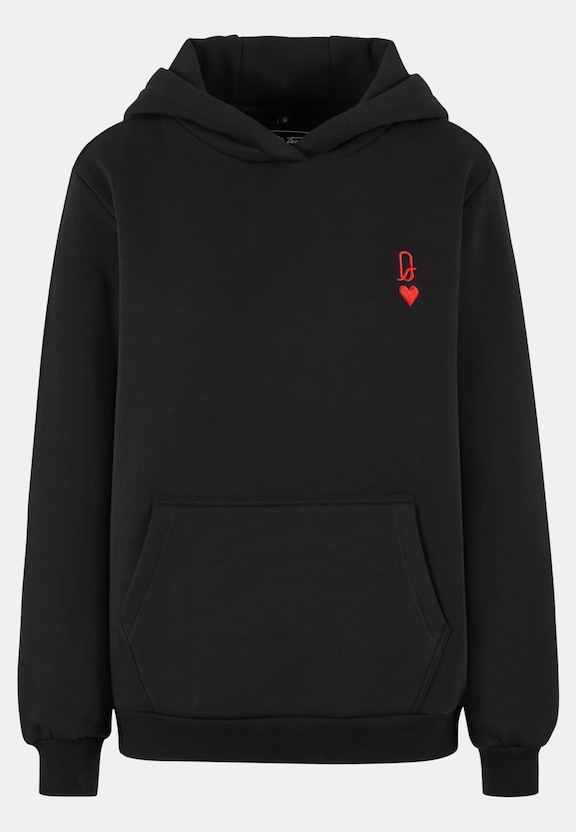 Queen Card EMB Fluffy Hoody-2