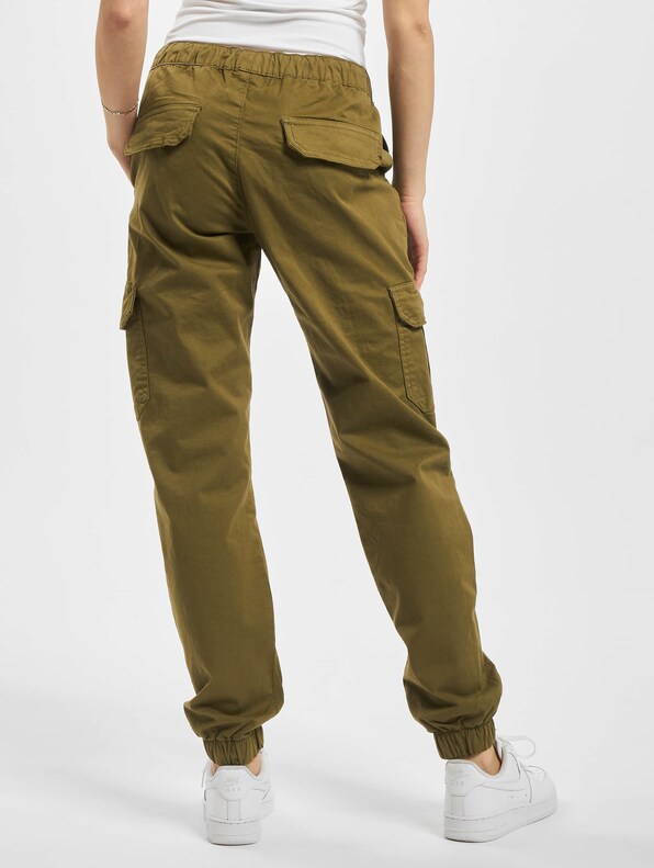 Ladies High Waist Cargo Jogging-1