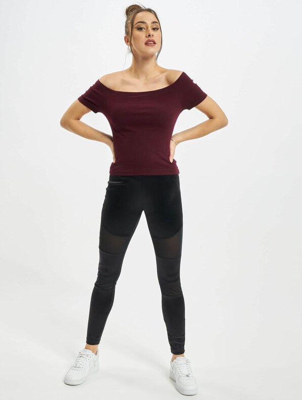 Ladies Off Shoulder Rib-3